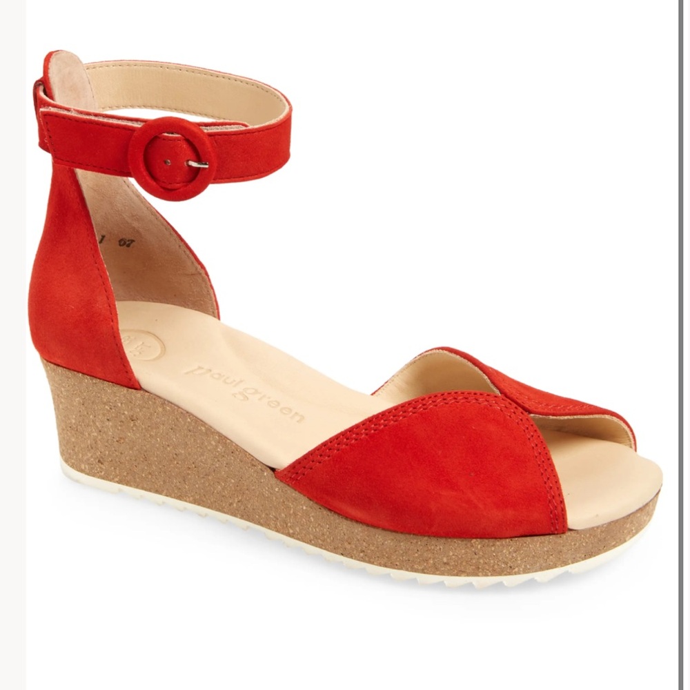 GUC Paul Green salsa suede Venice sandals sz 8